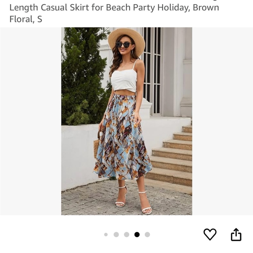 Abstract Print Women's Skirt size XL